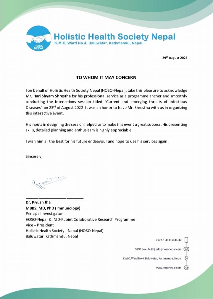 Holistic health Society Nepal